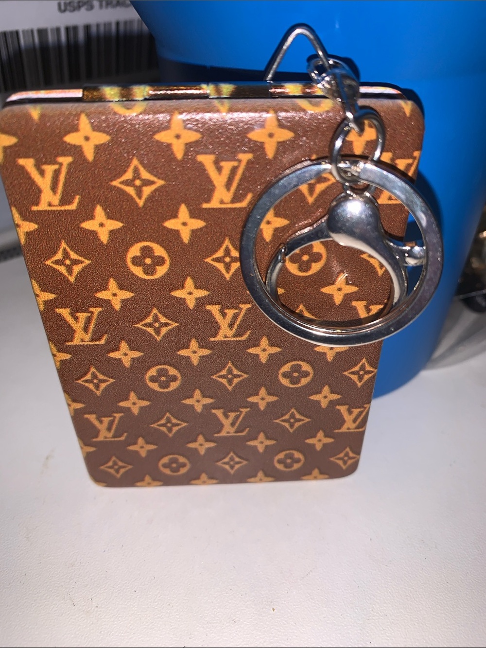 monogram mirror purse/bag charm keychain - Picture 3 of 6
